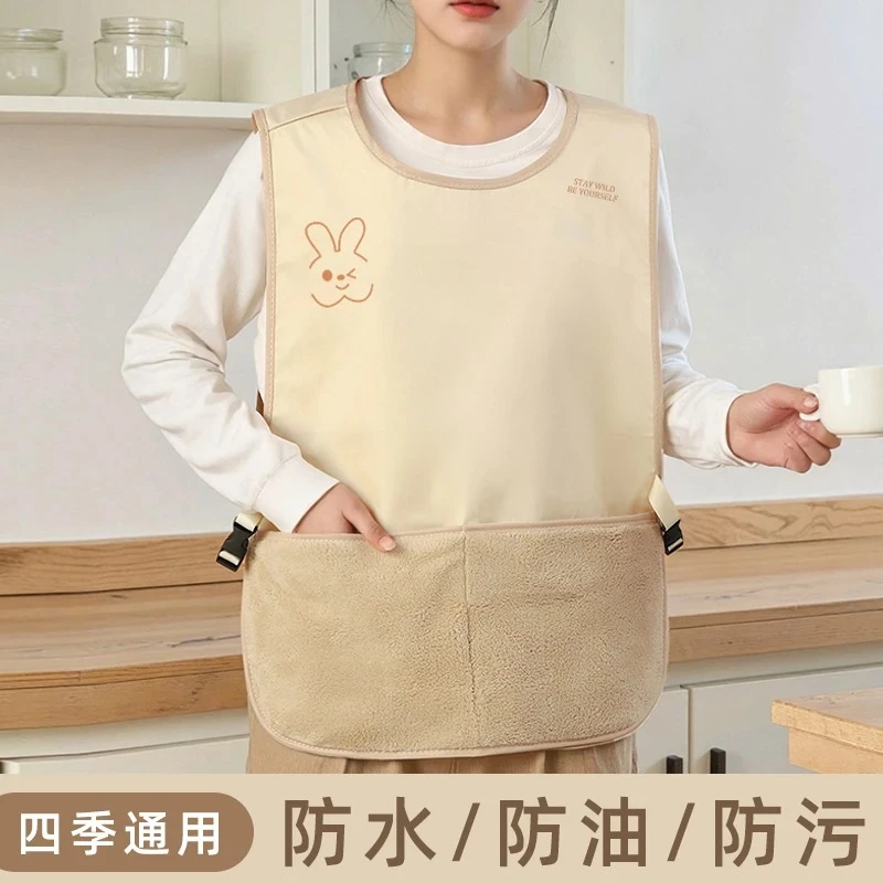 全疆包邮防脏围裙防水防污做饭时尚家用围裙无袖可擦手防水围裙
