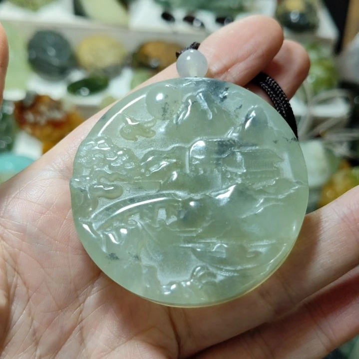 岫玉挂坠款式未镶嵌