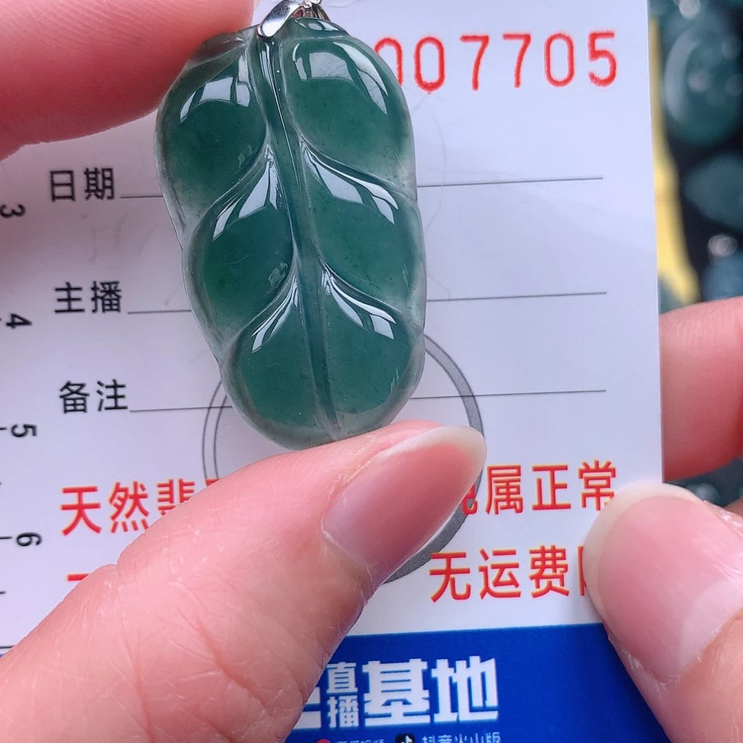 翡翠吊坠(赠链)未镶嵌吊坠