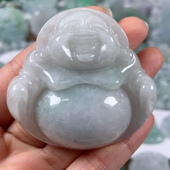 颈饰未镶嵌翡翠大佛卡厚14+
