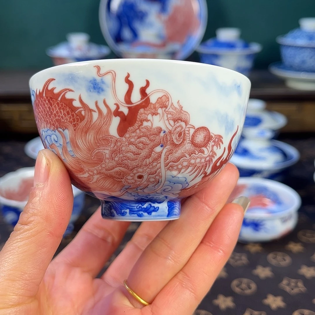 瓷片景德镇市自成堂手工手绘