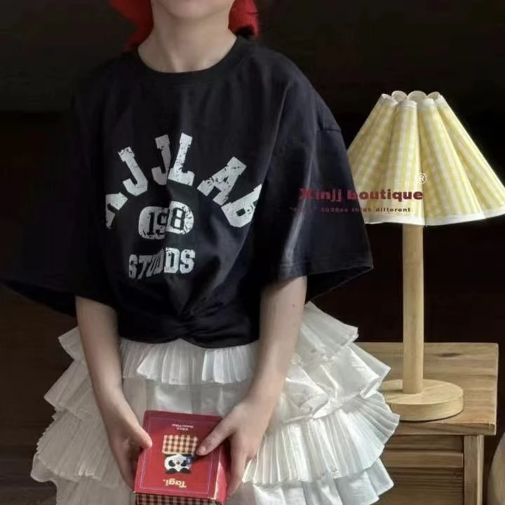 302儿童短款卡腰T恤