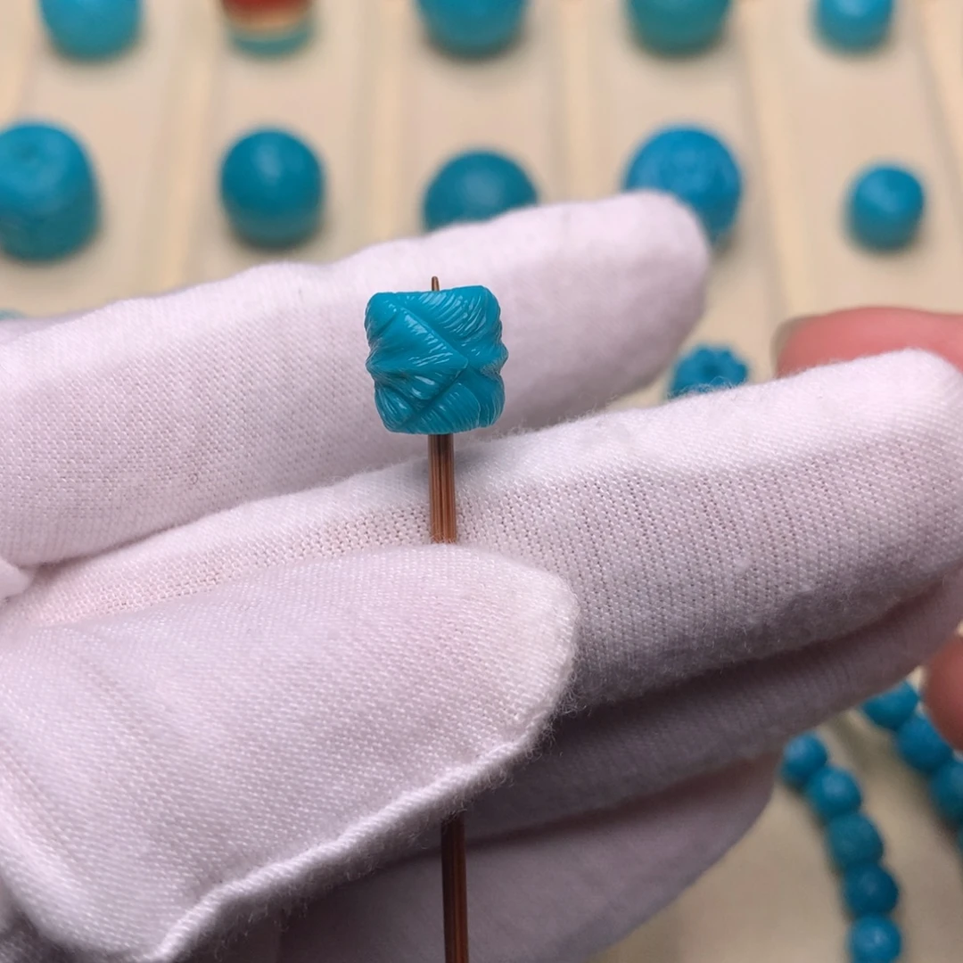 绿松石未镶嵌绿松石羽毛9.1