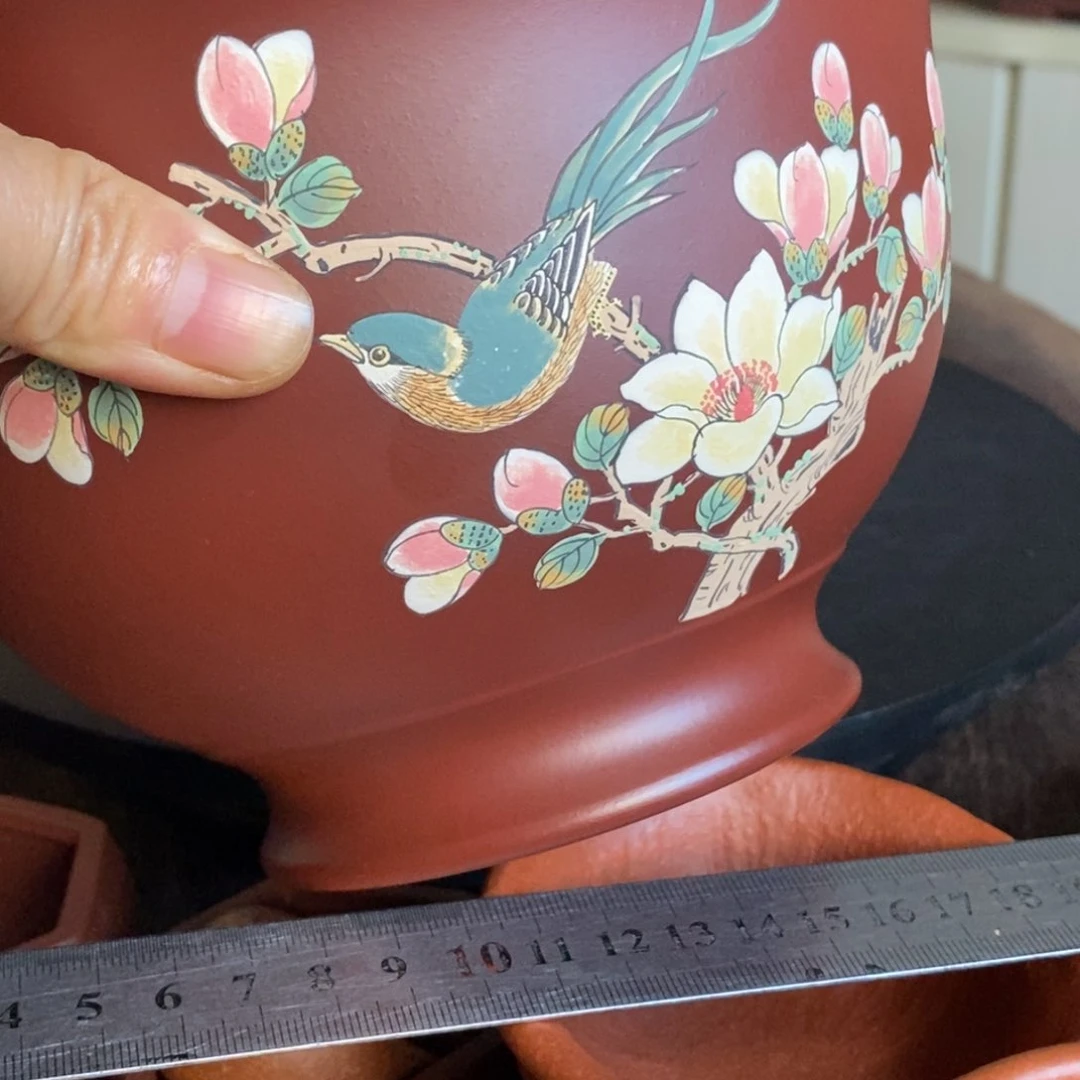 紫砂花盆一****闫花盆手工制作