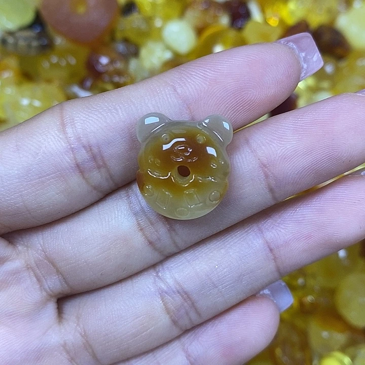 橄榄核吊坠小熊甜甜圈78