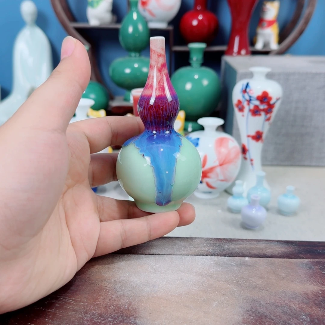 陶瓷手工小花器摆件