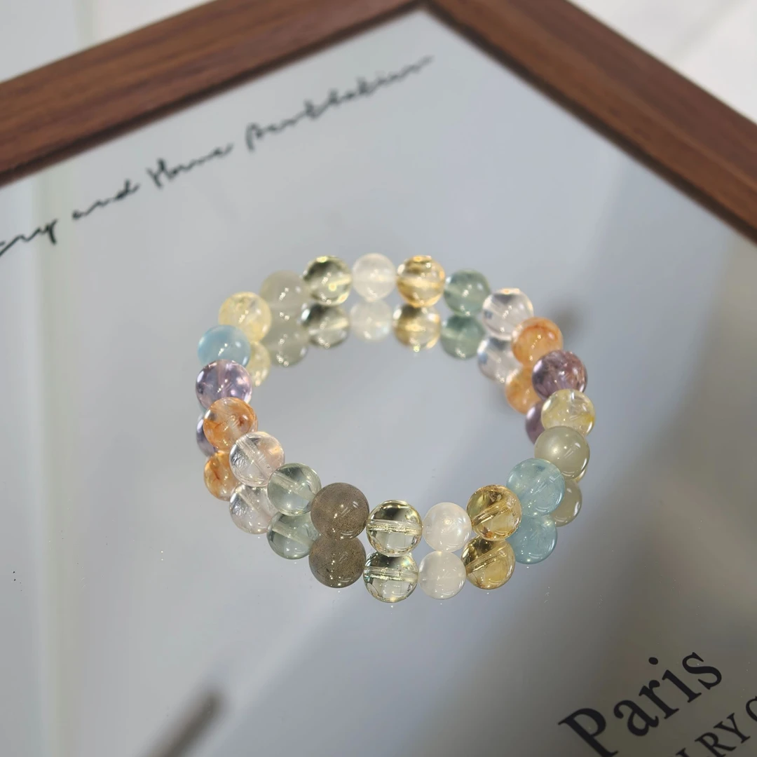 海曦与晴空DB093水晶手串叠戴（纯天然，默认微瑕,，多样性发其一）