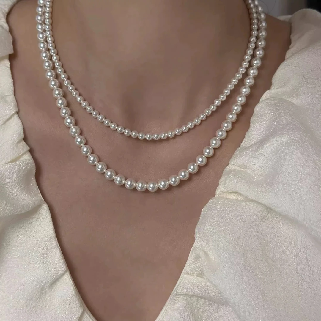 铜合金项链 双层施家项链高级感