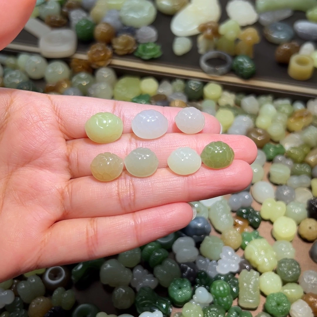 未镶嵌和田玉珠宝半成品98一个多样性发其一