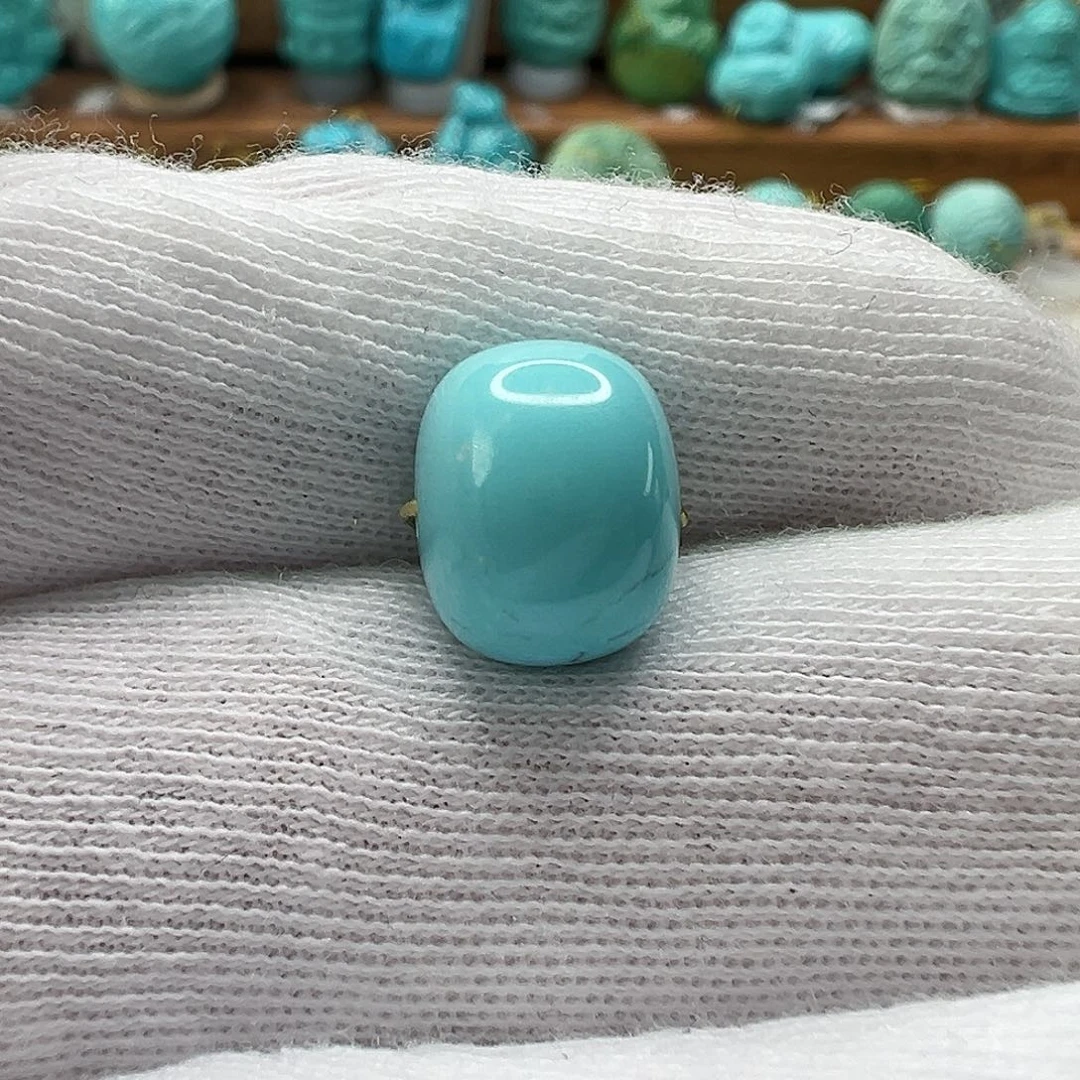 绿松石老型珠 未镶嵌