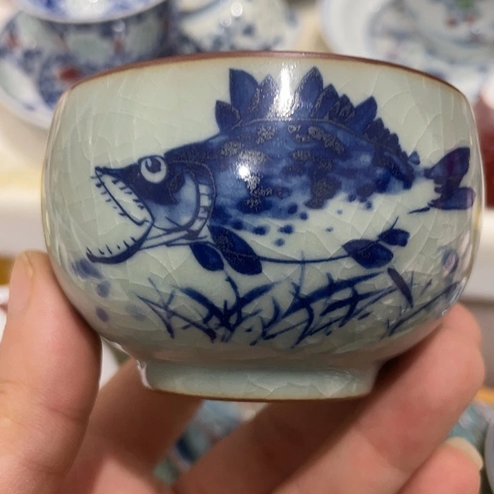 摆件陶景德镇陶瓷主人杯2333