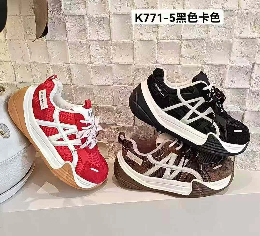K771-5  女鞋阿甘鞋老爹鞋时尚休闲鞋潮流学院风复古深口防滑