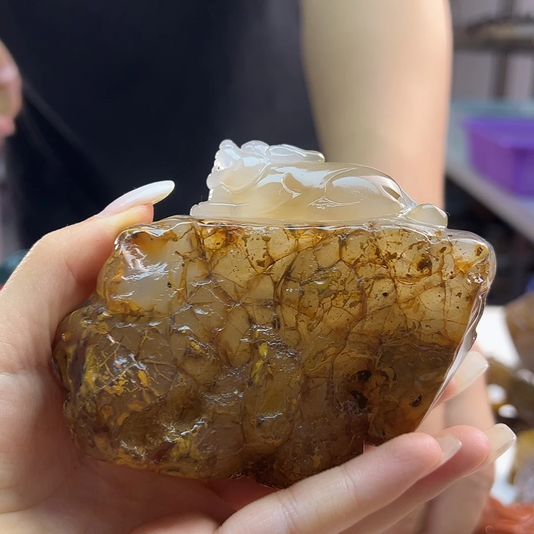 玛瑙/玉髓未镶嵌吊坠(不含链)