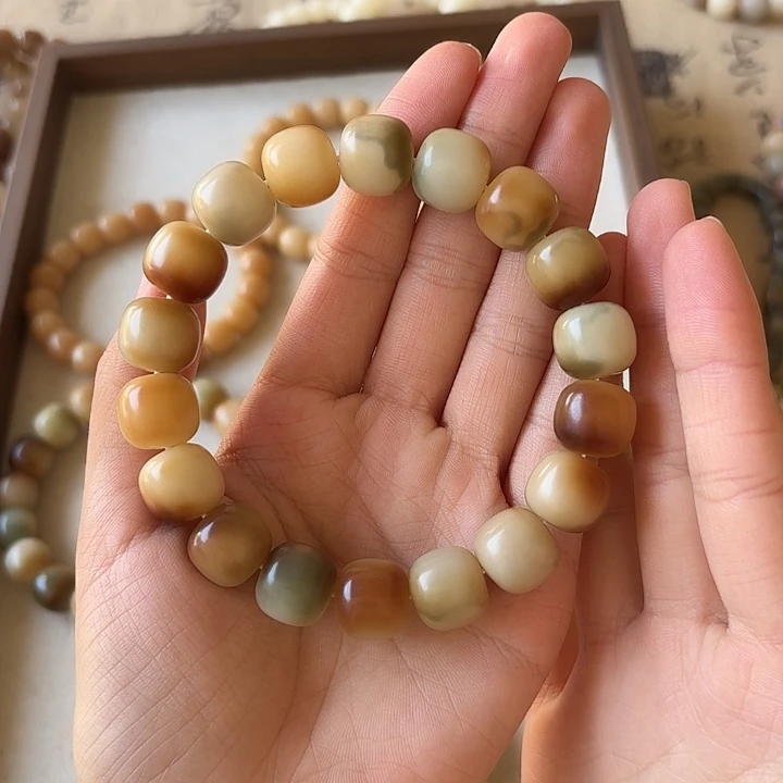 手串菩提根/象牙果卡14油王干磨桶珠