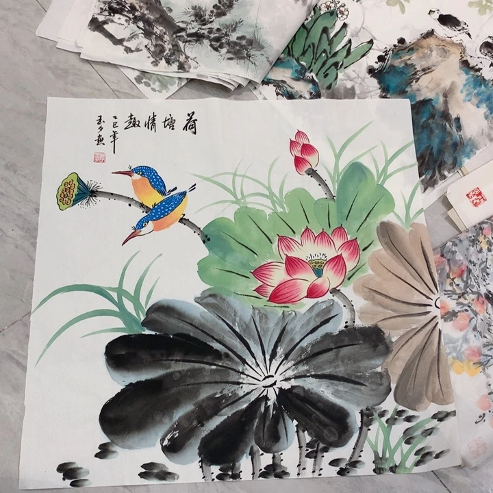 纸本国画艺术作品欣赏