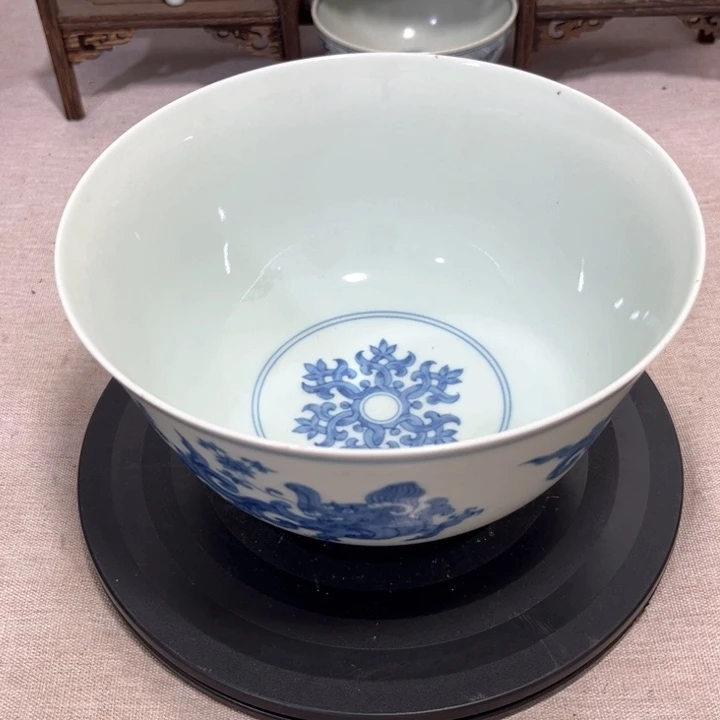 大***形摆件青花龙纹碗88888
