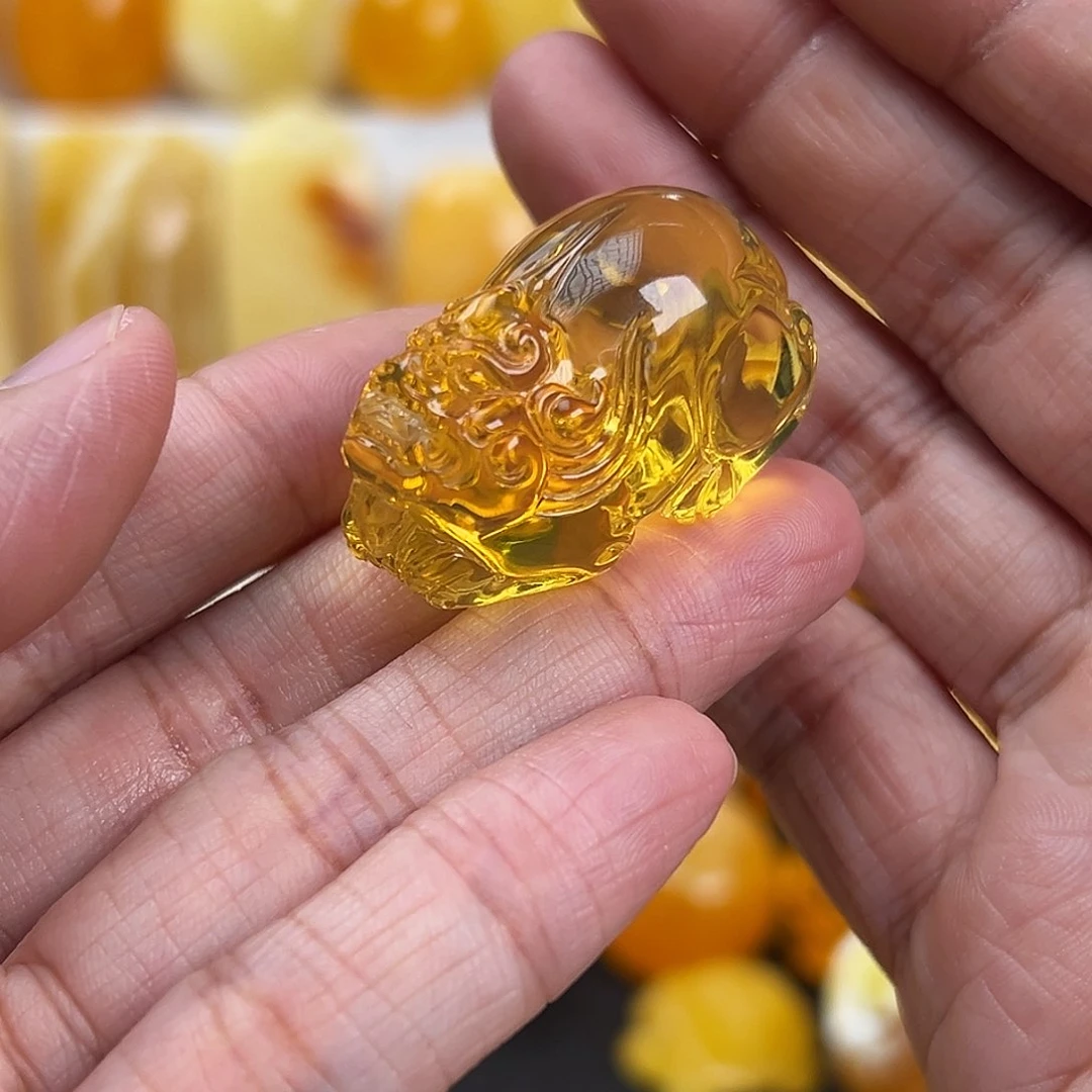 琥珀颈饰未镶嵌10.3g琥珀