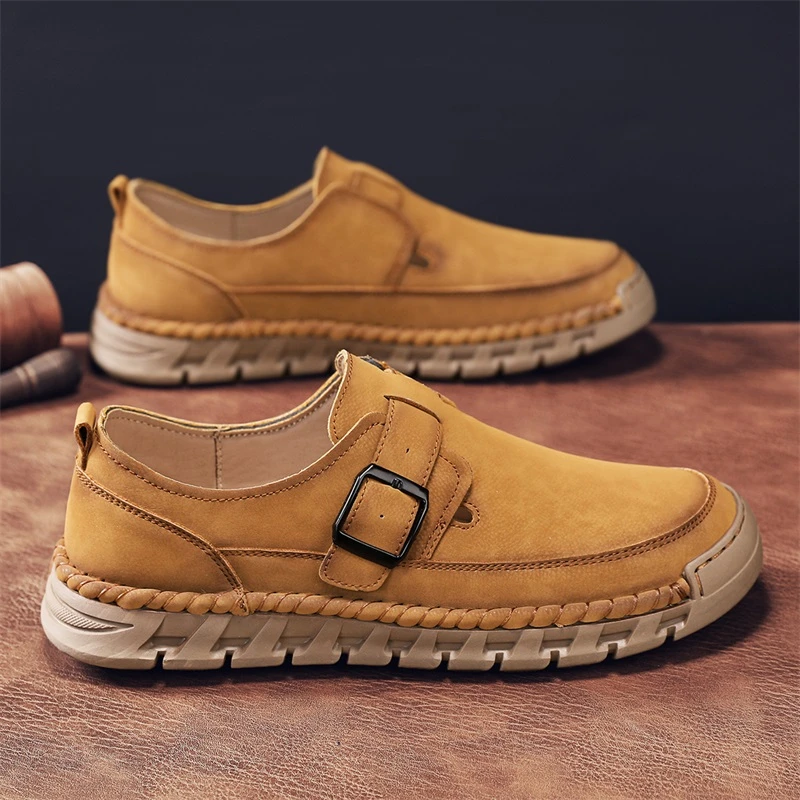 男鞋新款夏季大码手工一脚蹬懒人休闲鞋爆款防滑男士开车专用鞋