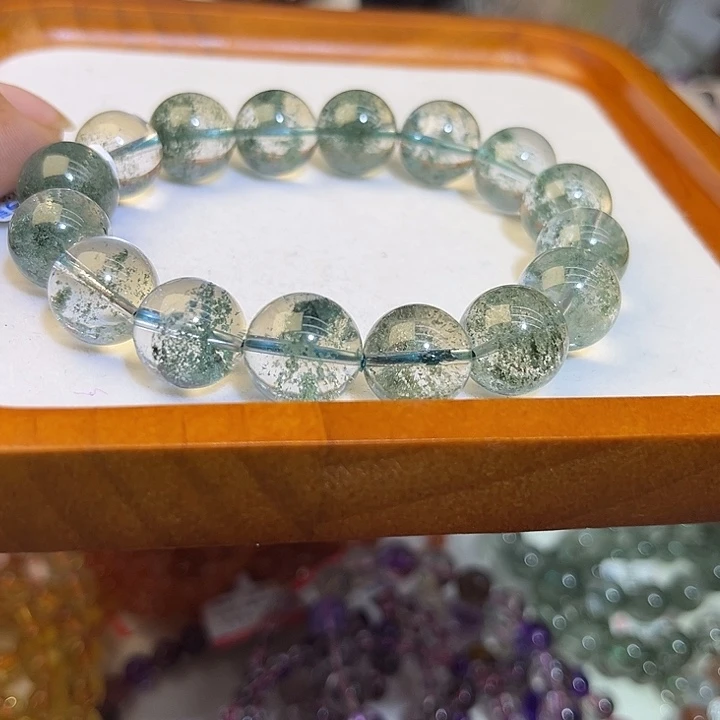 未镶嵌手链烟晶绿幽灵13mm