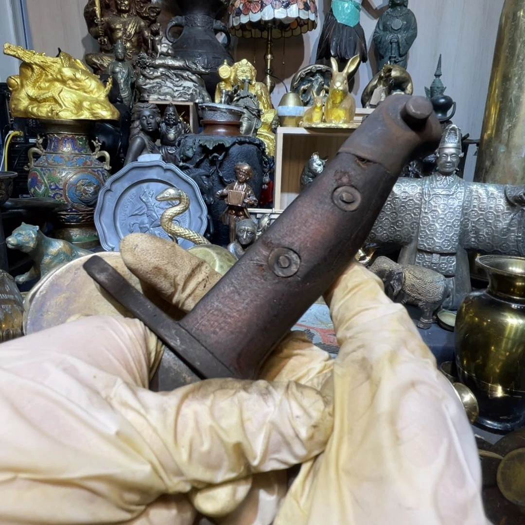 茶盏志****)大阪回流铜器摆件99