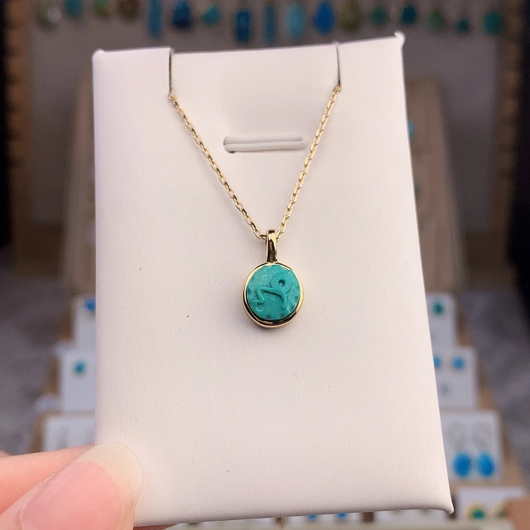 未镶嵌绿松石耳饰