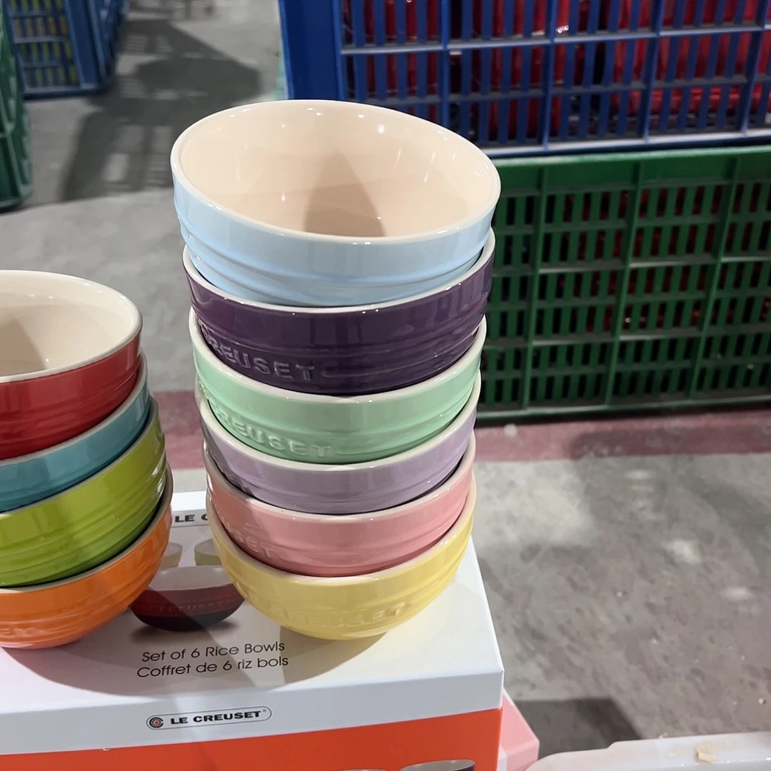 陶瓷 4.75碗 黄 深粉 紫色 青 深紫 天蓝色