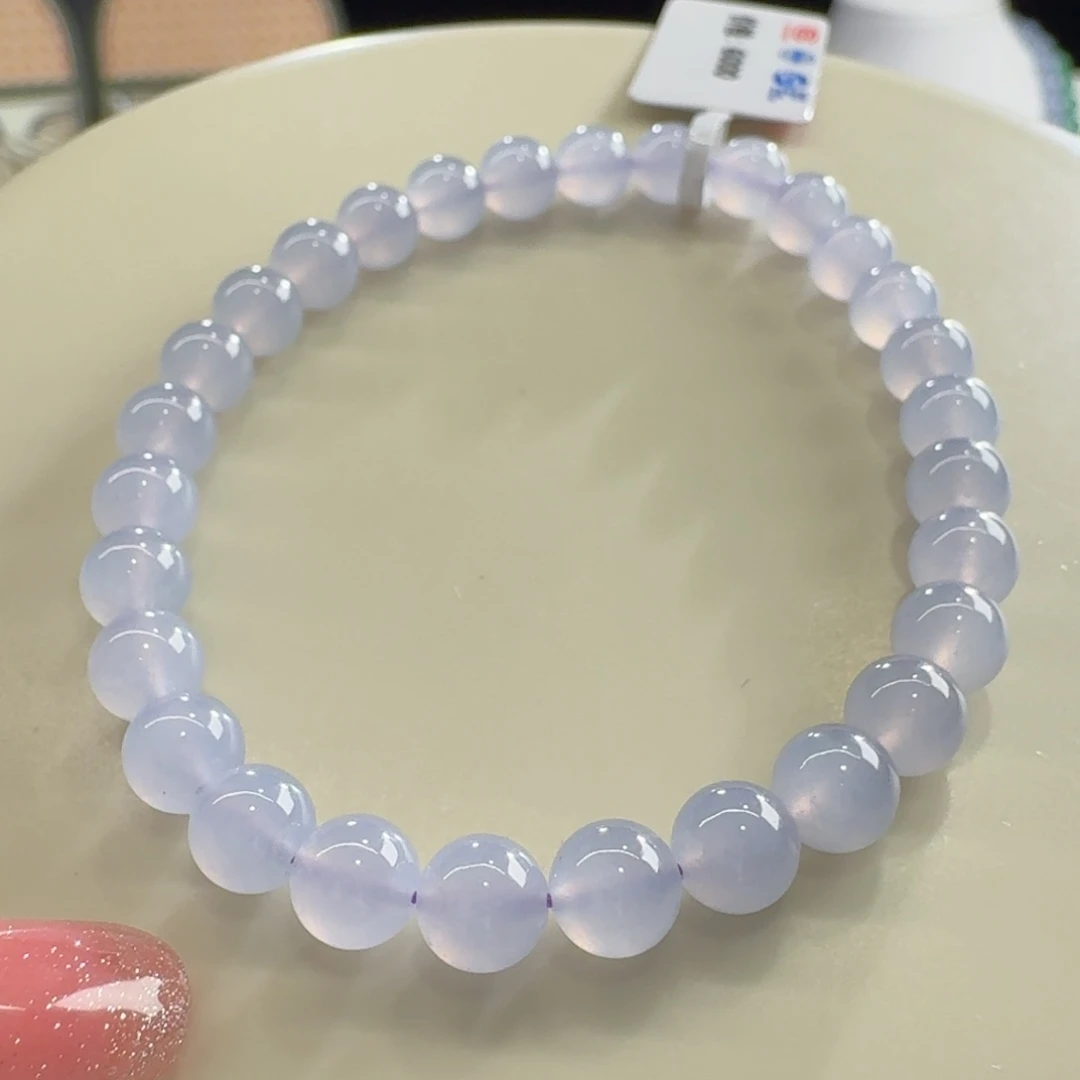 手链翡翠未镶嵌冰紫单圈卡6