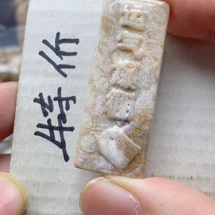 硅化珊瑚（珊瑚玉）颈饰未镶嵌