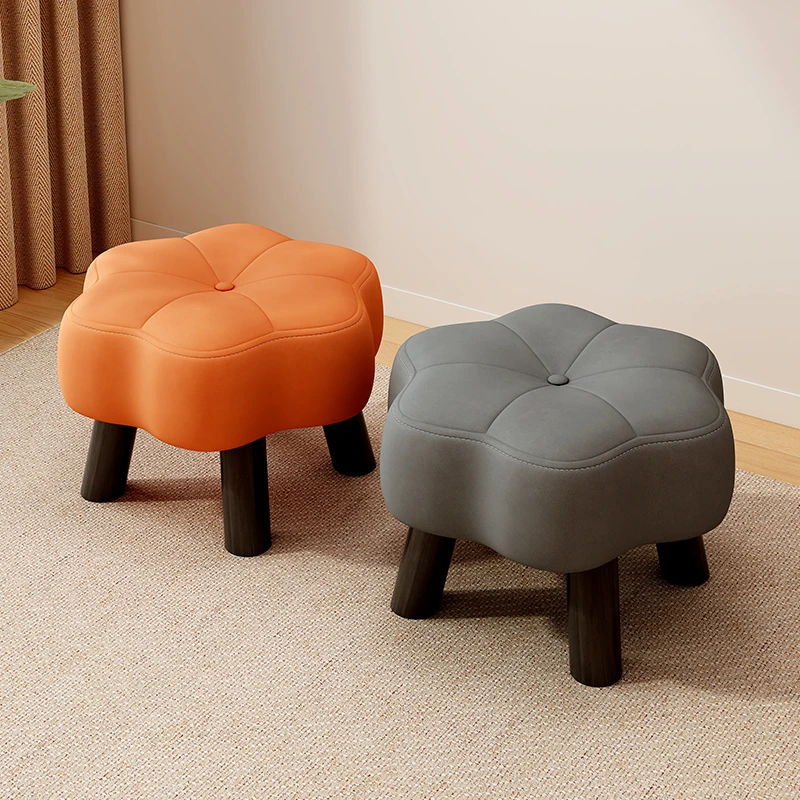 家用小凳子矮凳结实耐用沙发凳换鞋小板凳家用可爱花朵凳儿童凳子