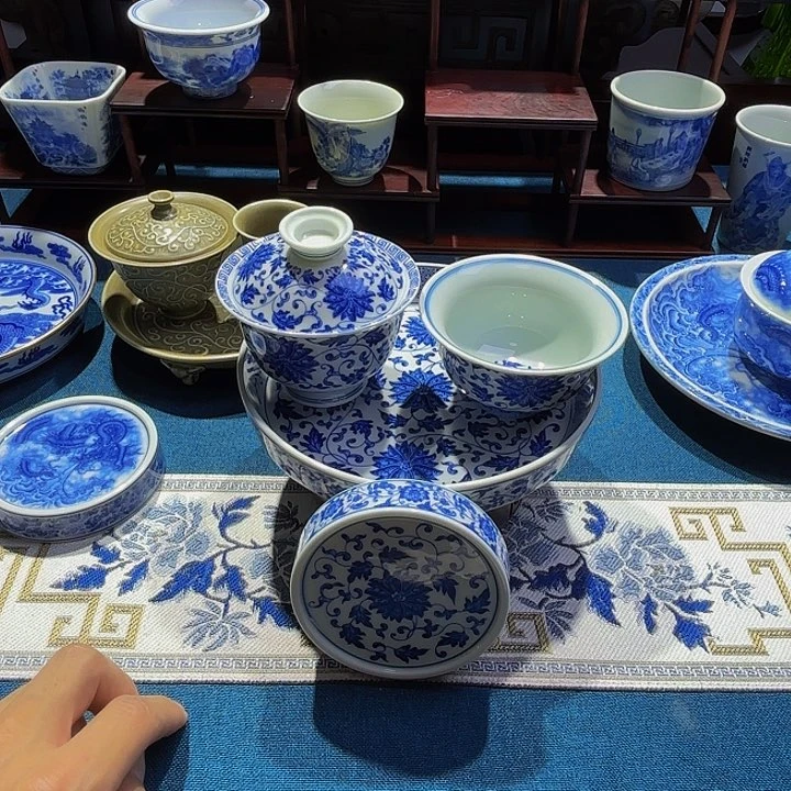 浮***生代用链接 青花茶具