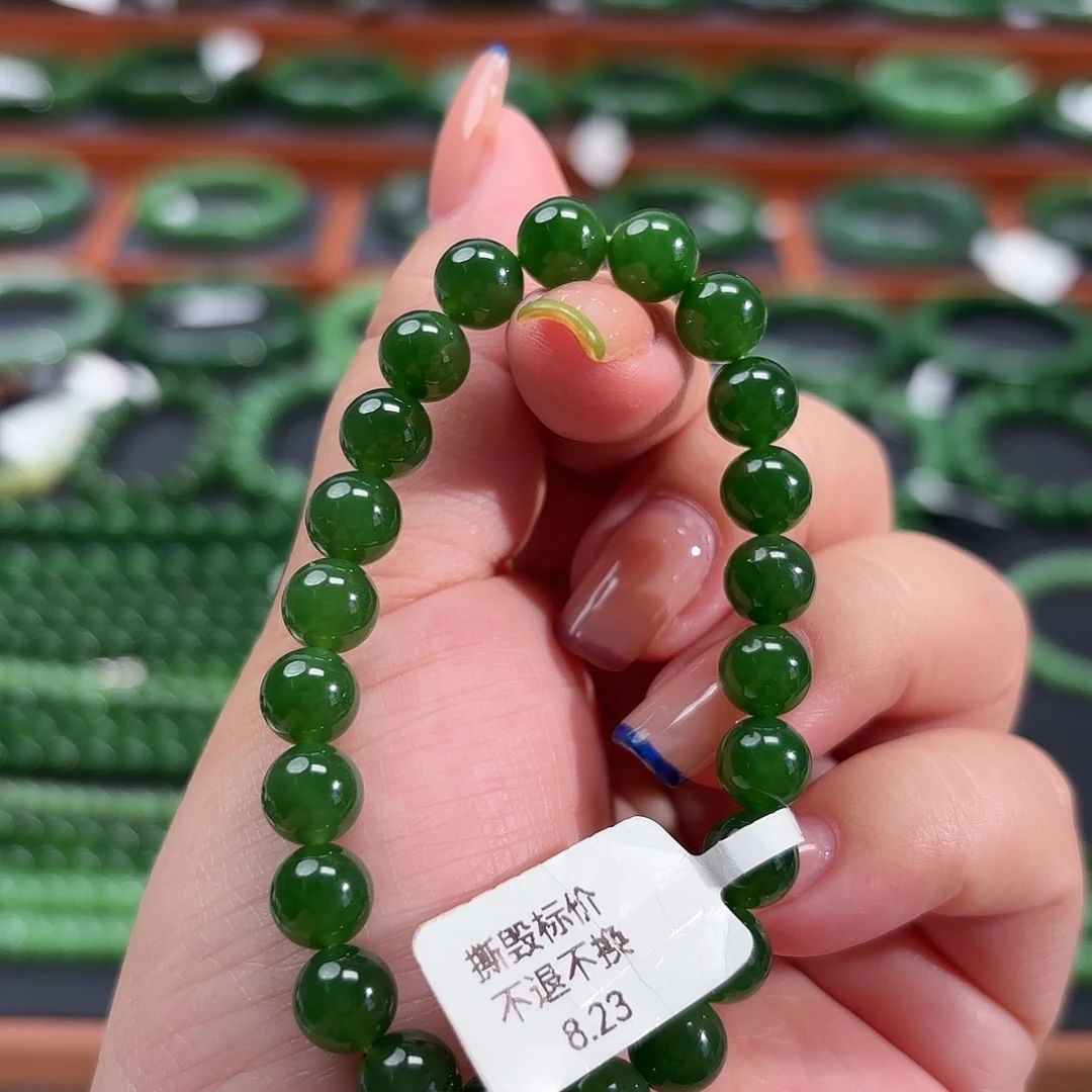 和田玉（碧玉）未镶嵌手串