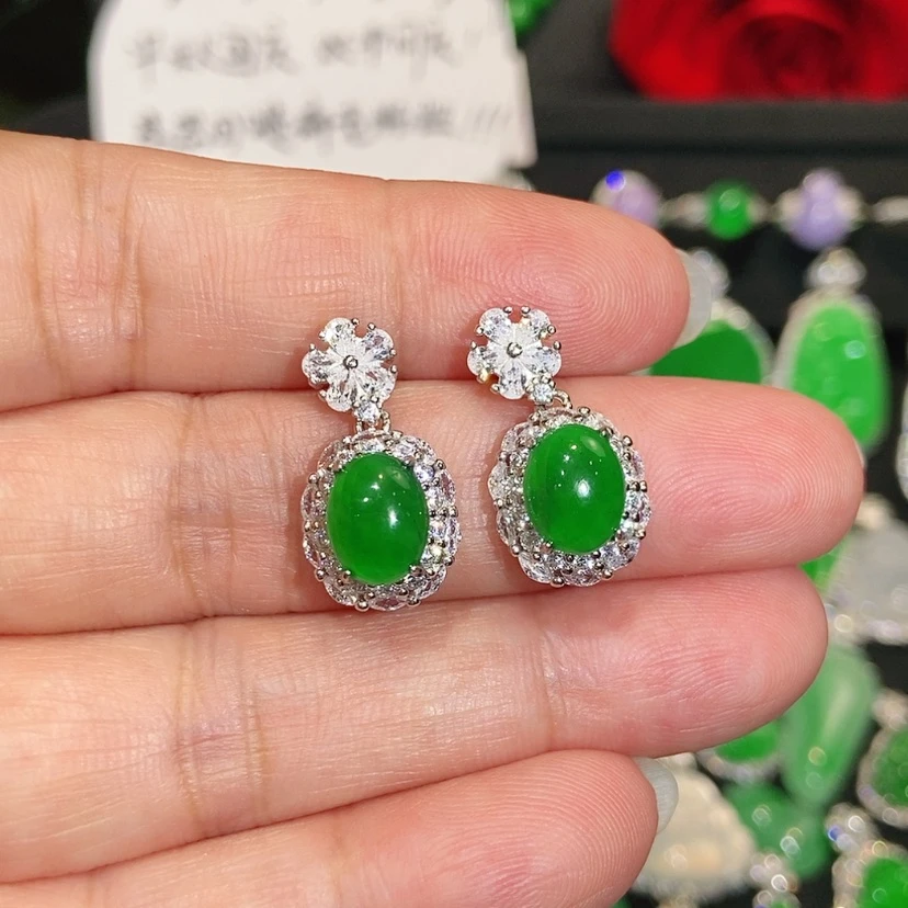 【闪购商品】未镶嵌翡翠耳饰天然翡翠