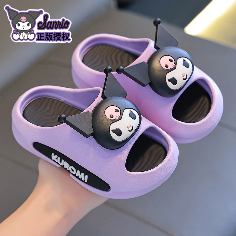 三丽鸥儿童凉拖鞋踩屎感女童夏季卡通可爱防滑室网红亲子厚底居家