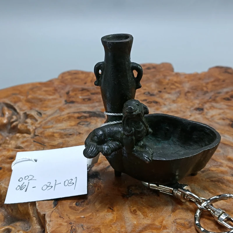 255号6.5-6铜制笔洗摆件文房器缺件断裂