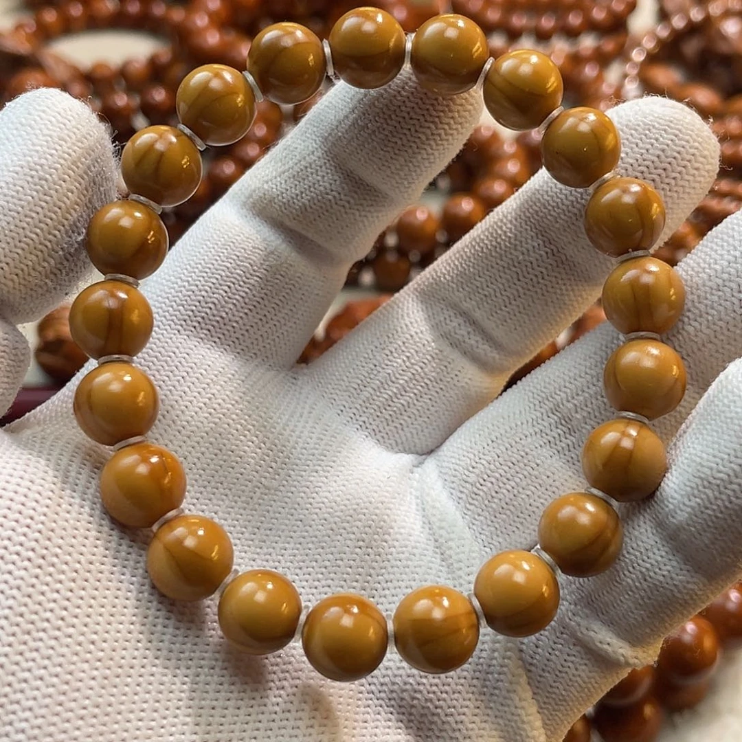 橄榄核手串/手链1.0黄金尺寸精品三花
