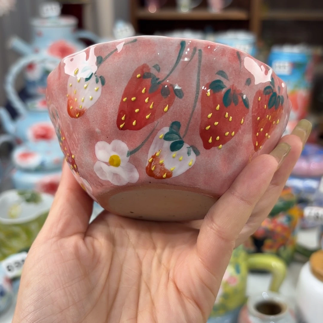 瓷片景德镇手绘高温釉下彩陶瓷茶具