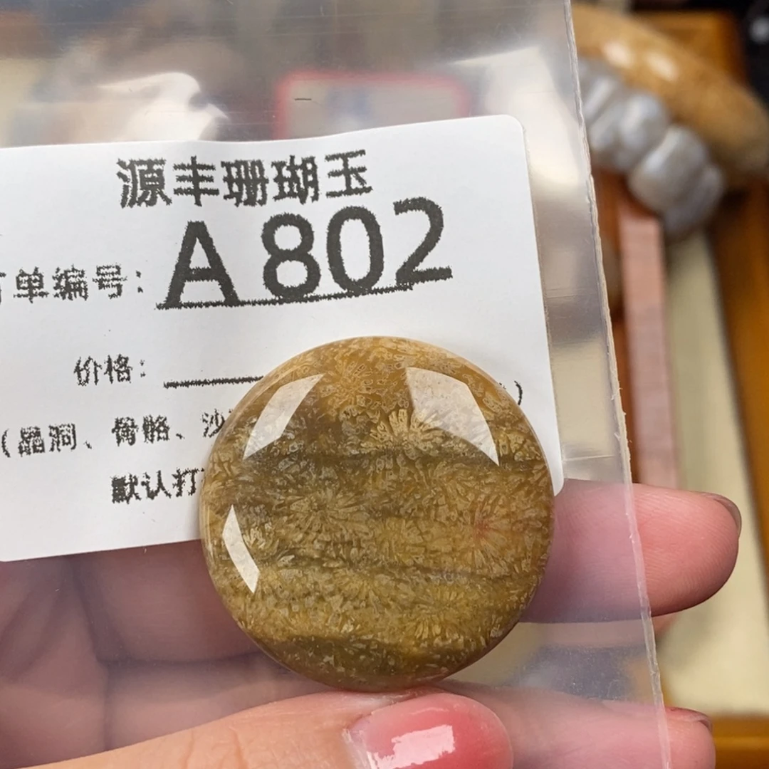 梦***花未镶嵌颈饰硅化玉