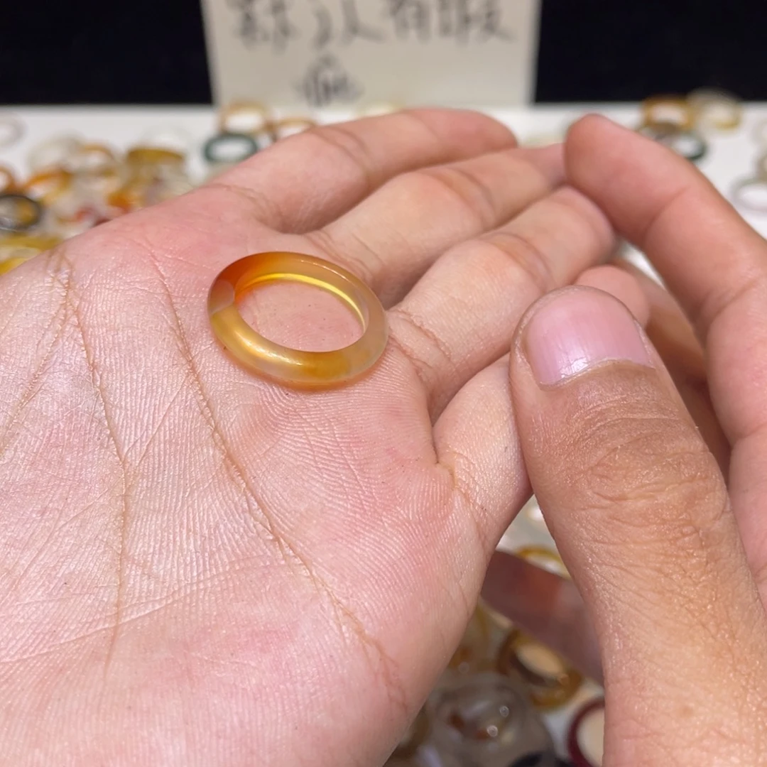 玛瑙/玉髓合金戒指365号港14 默认瑕疵