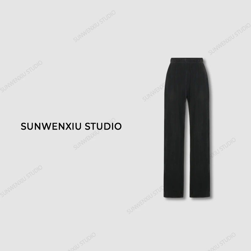 swx studio3店 “人手一条”超显瘦显高醋酸高弹舒适透气直筒裤