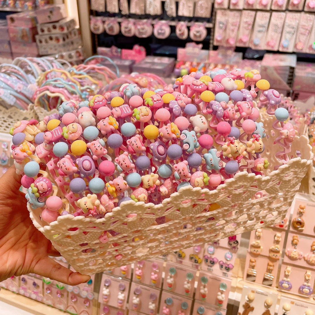 A-7279  ss 混色1个小熊泡面发箍        发圈