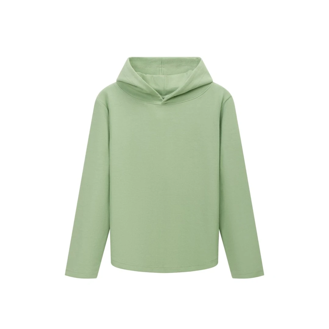 简约连帽长袖上衣软糯亲肤内搭外穿都好看基础款必备（QA-0050）