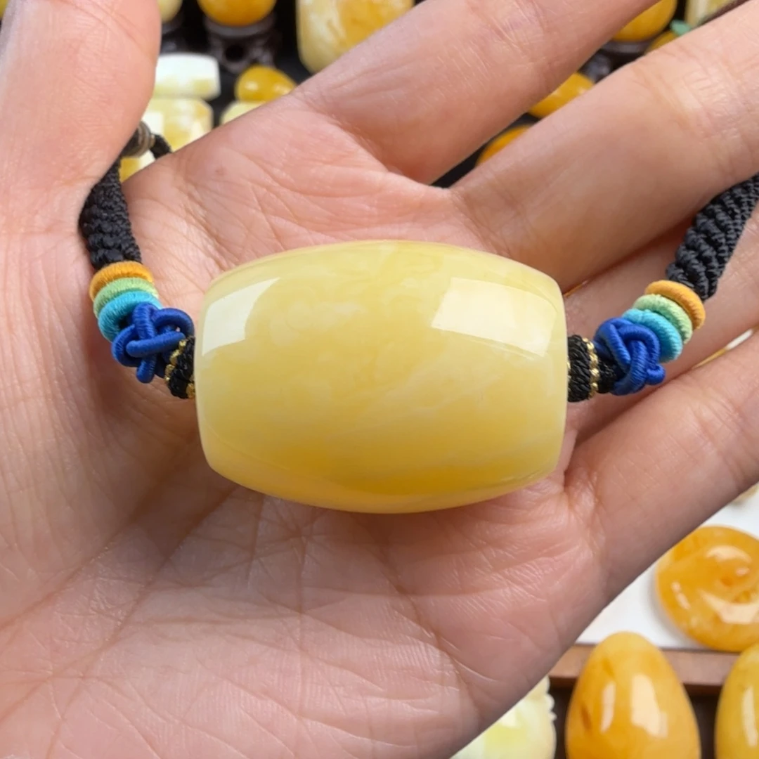 琥珀未镶嵌颈饰纯天然琥珀蜜蜡无优化