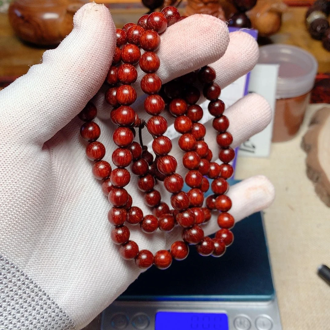 小叶紫檀手串/手链飘*08 108 颗满龙满星