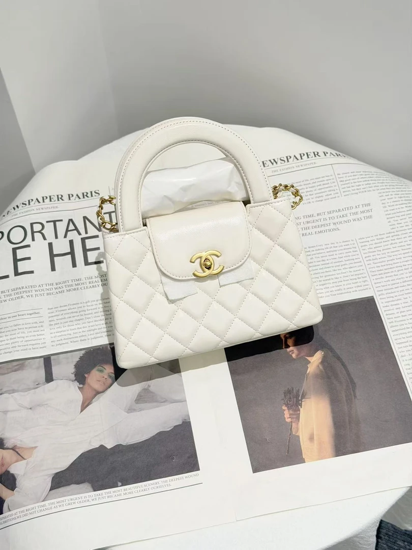 未使用 Chanel/香奈儿 7月 25A Kelly白金大号 大全套 送检