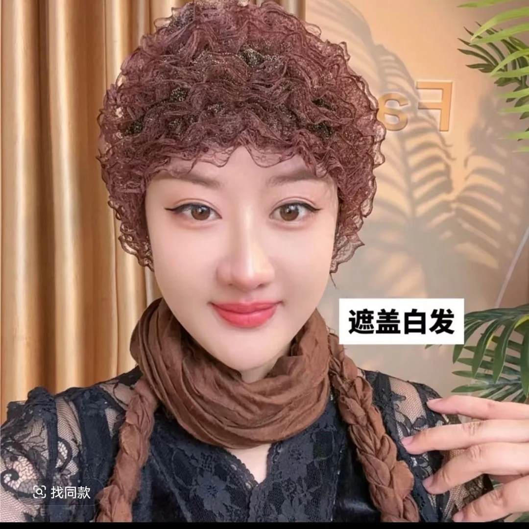 薄款新款网纱(有弹力) 复古针织蕾丝花边镂空女士百搭美人帽帽子