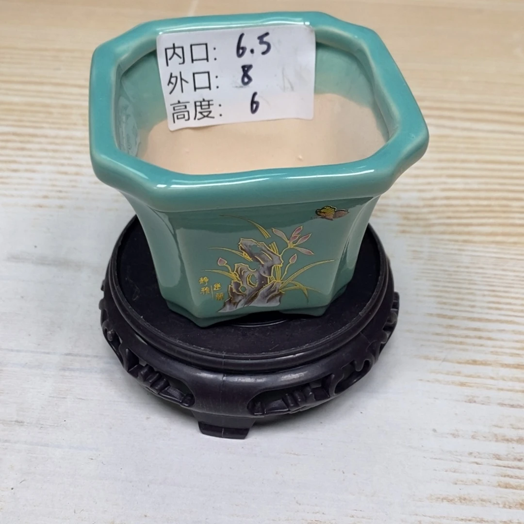 紫砂陶瓷花盆浮力