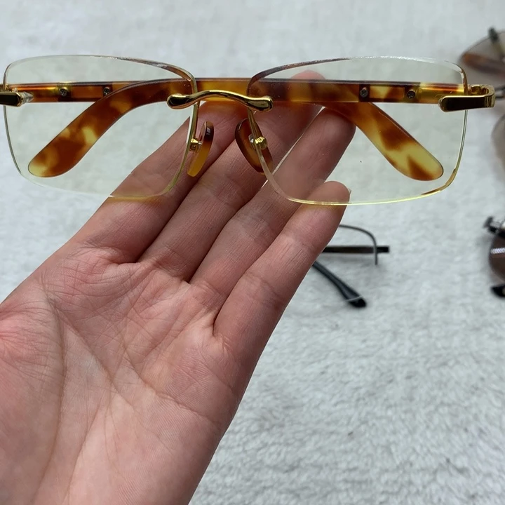 帝王绿竹叶青商务款眼镜