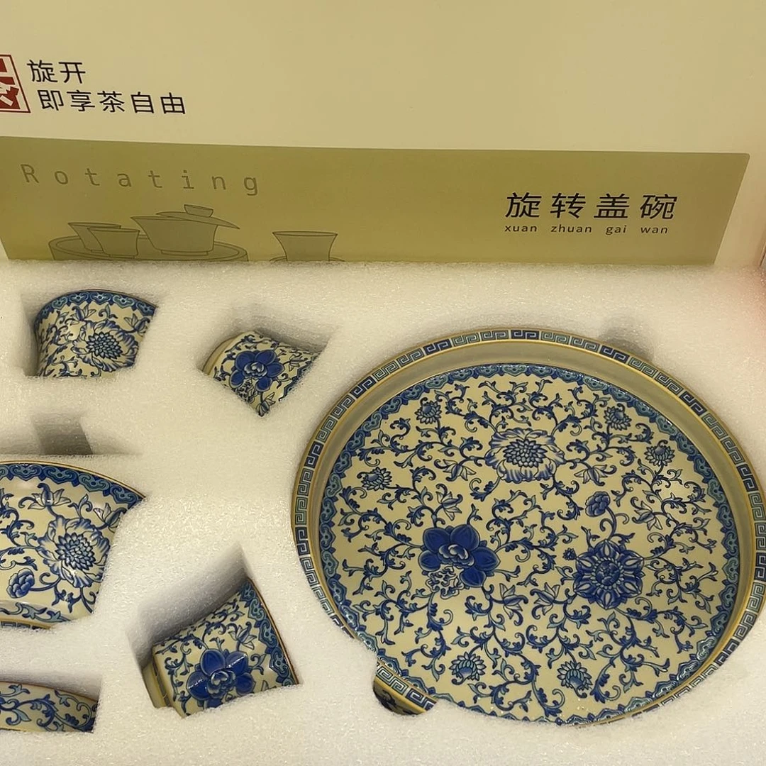 陶景德陶瓷盖碗茶具