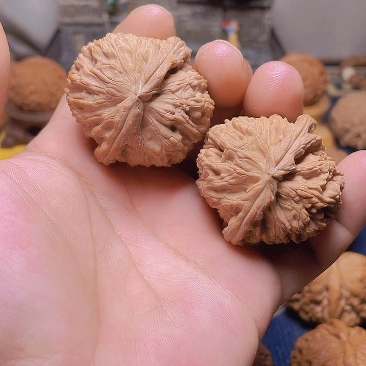 吊坠文玩核桃42全品白狮子
