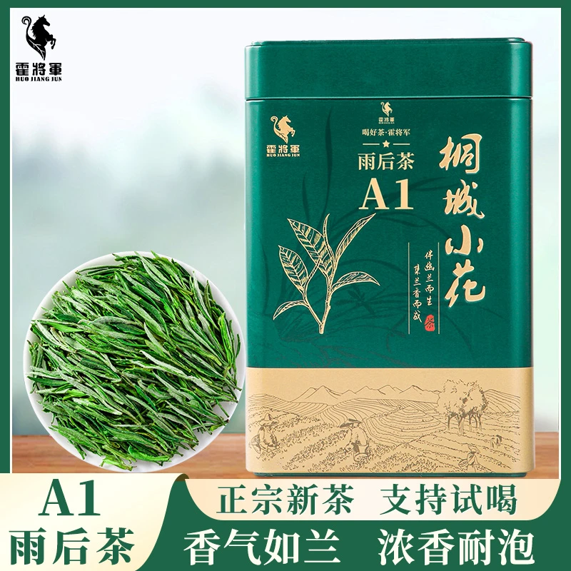 霍将军桐城小花A1A2罐装2025新茶安徽龙眠山绿茶叶高山茶200g罐装